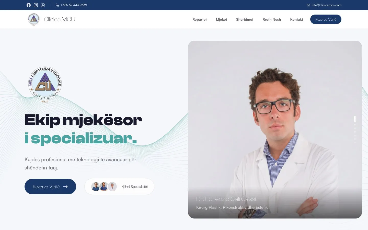 Clinica MCU home page